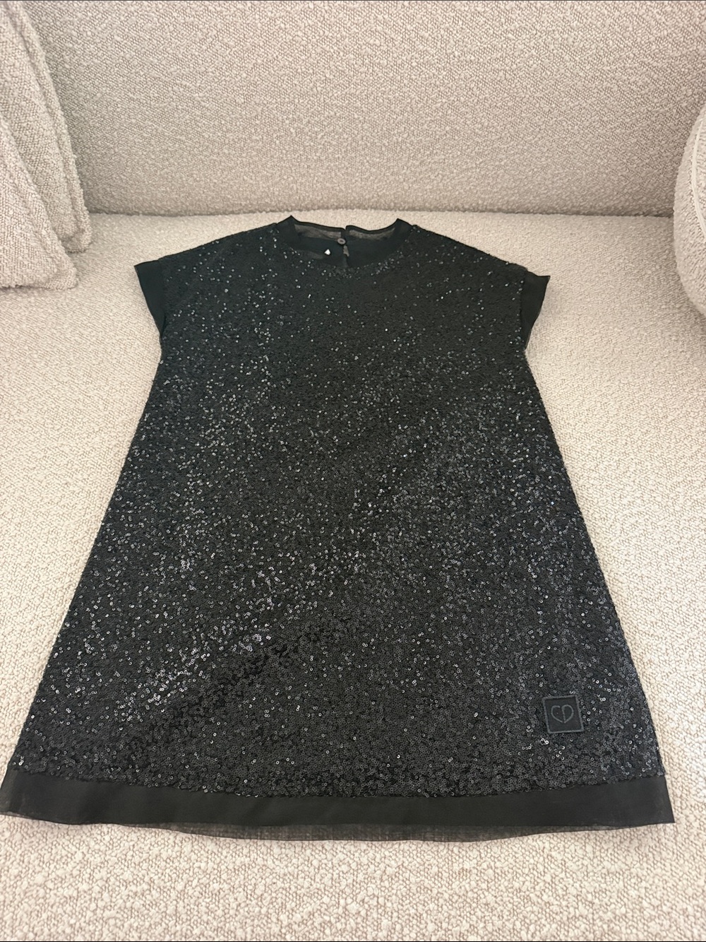 Dior Black Sequin Mini Dress
